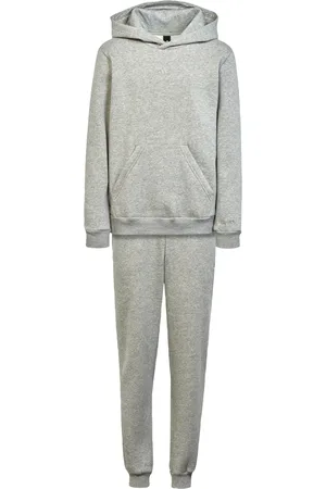 adidas Kids Unisex Hooded Fleece Track Suit - Cotton - Size 13-14Y