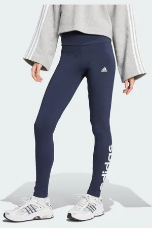 adidas Womens ESSENTIALS HIGH-WAISTED LOGO LEGGINGS - Cotton - Size Small (Short)
