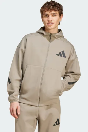 adidas Mens Z.N.E. Full-Zip Hooded Track Jacket - Recycled Material - Size Small