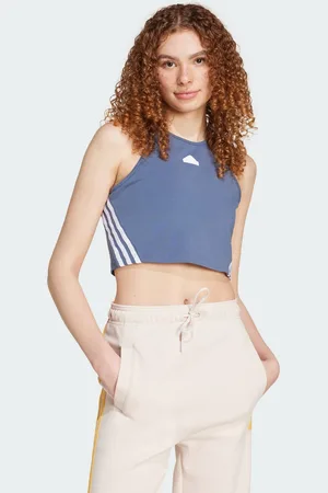 adidas Womens Future Icons 3-Stripes Tank Top - Cotton - Size X-Large