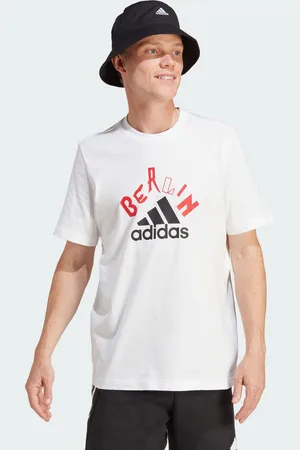 adidas Mens Graphic Tee - Cotton - Size Medium