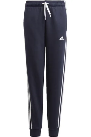 adidas Kids Unisex Essentials 3-Stripes Pants - Cotton - Size 5-6Y