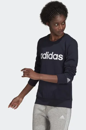 adidas Womens Essentials Logo Sweatshirt - Cotton - Size 2XS