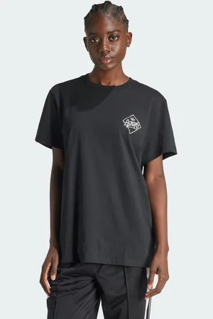 adidas Womens Watermark Graphic Tee - Cotton - Size Small
