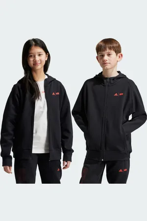 adidas Kids Unisex Star Wars Z.N.E. Full-Zip Hoodie - Cotton - Size 9-10Y