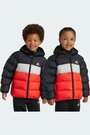 adidas Kids Unisex Synthetic Down Jacket - Recycled Material - Size 3-4Y