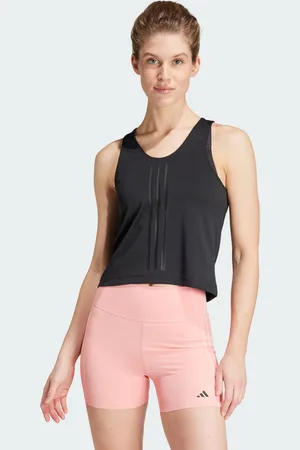 adidas Womens Power Reversible 3-Stripes Tight Fit Tank Top - Recycled Material - Size Small