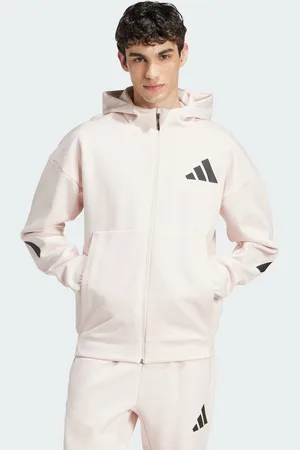 adidas Mens Z.N.E. Full-Zip Hooded Track Jacket - Recycled Material - Size Large