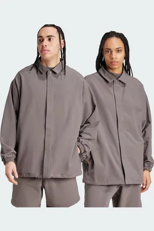 adidas Unisex Basketball Coach Jacket - Recycled Material - Size Medium
