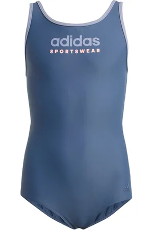 adidas Kids Unisex U-Back Swimsuit - Recycled Material - Size 7-8Y
