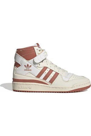 adidas Womens Forum 84 Hi Trainers in Off White Leather - Size UK 7.5