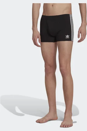 adidas Mens Comfort Flex Cotton 3-Stripes Trunk Briefs (3 pairs) - - Size 2XL