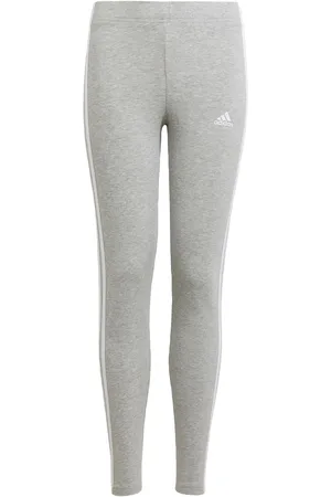 adidas Kids Unisex Essentials 3-Stripes Leggings - Cotton - Size 9-10Y