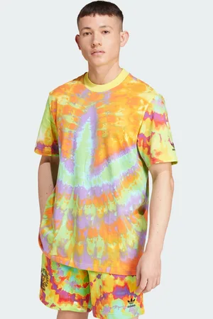 adidas Mens Tie-Dyed Short Sleeve Tee 2 - Cotton - Size X-Small