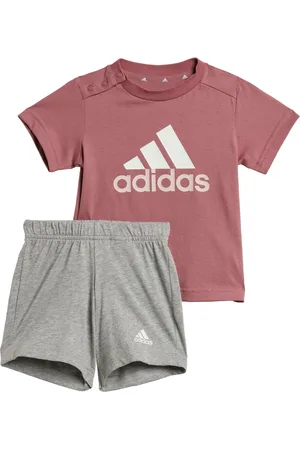 adidas Kids Unisex Essentials Organic Cotton Tee and Shorts Set - - Size 18-24M