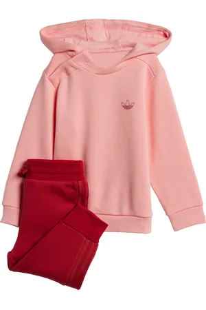 adidas Kids Unisex Graphic Hoodie Set - Cotton - Size 0-3M