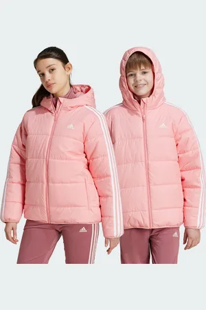 adidas Kids Unisex Essentials 3-Stripes Padded Jacket - Recycled Material - Size 7-8Y