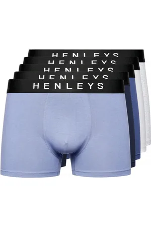 Henleys Mens Inkset Marl Boxer Shorts (Pack of 5) (Multicoloured) - - Size X-Large
