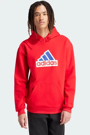 adidas Mens Future Icons Badge of Sport Hoodie - Cotton - Size Medium
