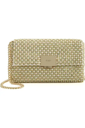 Dune Womens EVANDERS Embellished Clutch Bag - Metallic - One Size