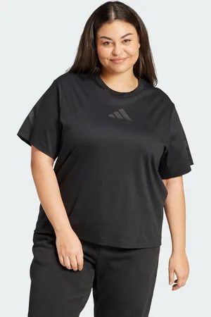 adidas Womens Z.N.E. Tee (Plus Size) - Cotton - Size UK 24-26 (Womens)