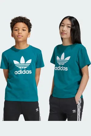 adidas Kids Unisex Adicolor Trefoil Tee - - Size 11-12Y