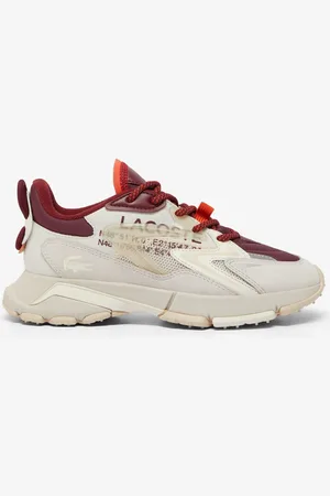 Lacoste Womens L003 Neo Tech Trainers in red Textile - Size UK 5