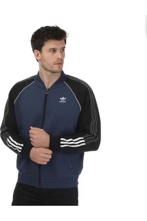 adidas Mens Superstar Fleece Track Top in - Size Large