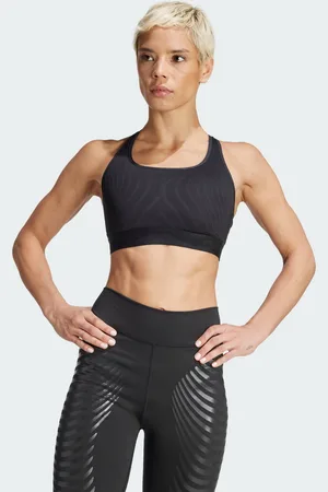 adidas Womens Techfit Control Medium-Support Bra - Recycled Material - Size XL (A-B)