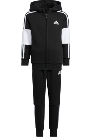 adidas Kids Unisex 3-Stripes Track Suit - Cotton - Size 3-4Y