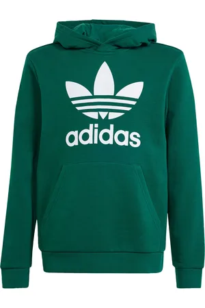 adidas Kids Unisex Trefoil Hoodie - Cotton - Size 10-11Y