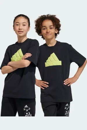 adidas Childrens Unisex Future Icons Logo Piqué Tee - Cotton - Size 13-14Y