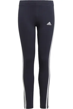 adidas Kids Unisex Essentials 3-Stripes Leggings - Cotton - Size 4-5Y