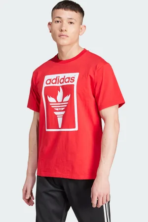 adidas Mens Trefoil Torch Tee - Cotton - Size Large