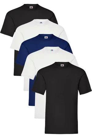 Fruit Of The Loom Mens T-Shirt 5 Pack - Cotton - Size Small