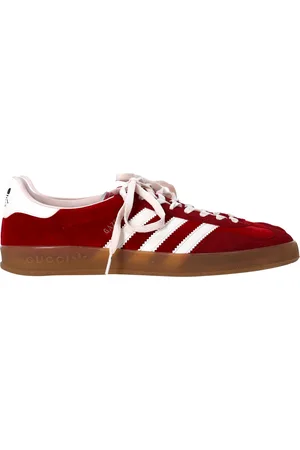 Gucci Pre-owned Mens Adidas x Gazelle Sneakers in Velvet - Size UK 9