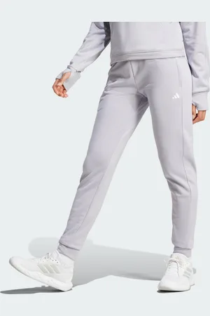 adidas Womens AEROREADY Game and Go Regular Tapered Fleece Pants - Recycled Material - Size X-Small
