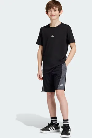 adidas Kids Unisex Training AEROREADY Heather Shorts - Recycled Material - Size 5-6Y