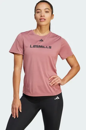 adidas Womens Les Mills Graphic Tee - Recycled Material - Size Small