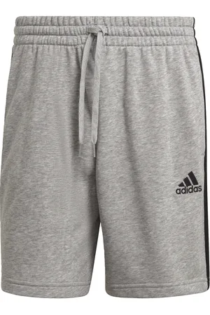 adidas Mens Essentials French Terry 3-Stripes Shorts - Cotton - Size Small