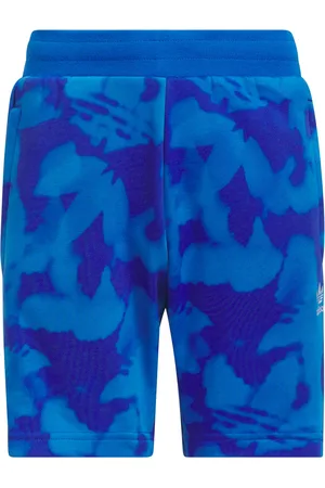 adidas Kids Unisex Summer Allover Print Shorts - Cotton - Size 7-8Y
