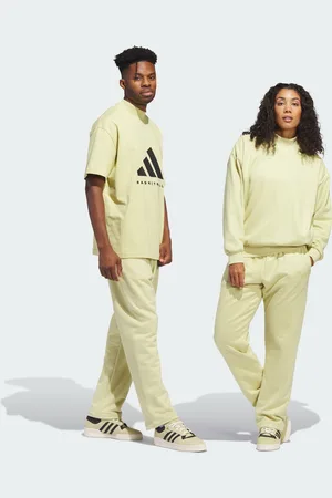 adidas Unisex Basketball Sueded Pants - Recycled Material - Size 2XL