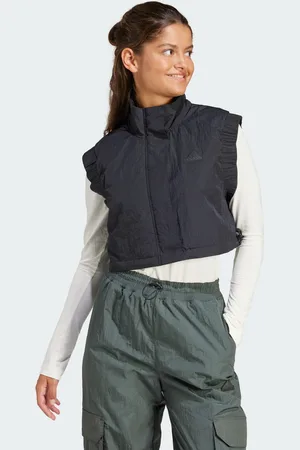 adidas Womens City Escape Crop Vest - recycled_material - Size Medium