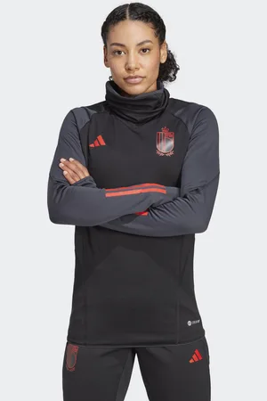 adidas Womens Belgium Tiro 23 Warm Top - Recycled Material - Size X-Small