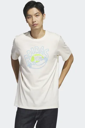 adidas Mens Change Through Sports Earth Graphic Tee - Cotton - Size Small