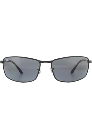 Ray-Ban Wrap Mens Grey Gradient Polarized Sunglasses Metal - One Size
