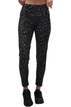 adidas Womens Yoga Essentials Printed 7/8 Leggings in - Size 3-5Y