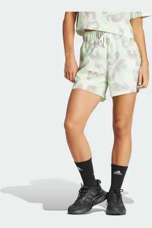 adidas Womens Floral Graphic Woven Shorts - Recycled Material - Size X-Small