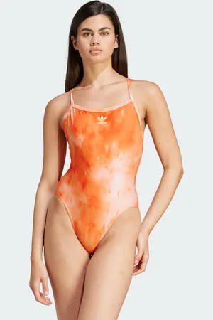 adidas Womens Hills Hiker Allover-Print Swimsuit - Recycled Material - Size 42 Regular