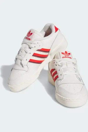 adidas Kids Unisex Rivalry Low Shoes - material_leather1 - Size UK 2